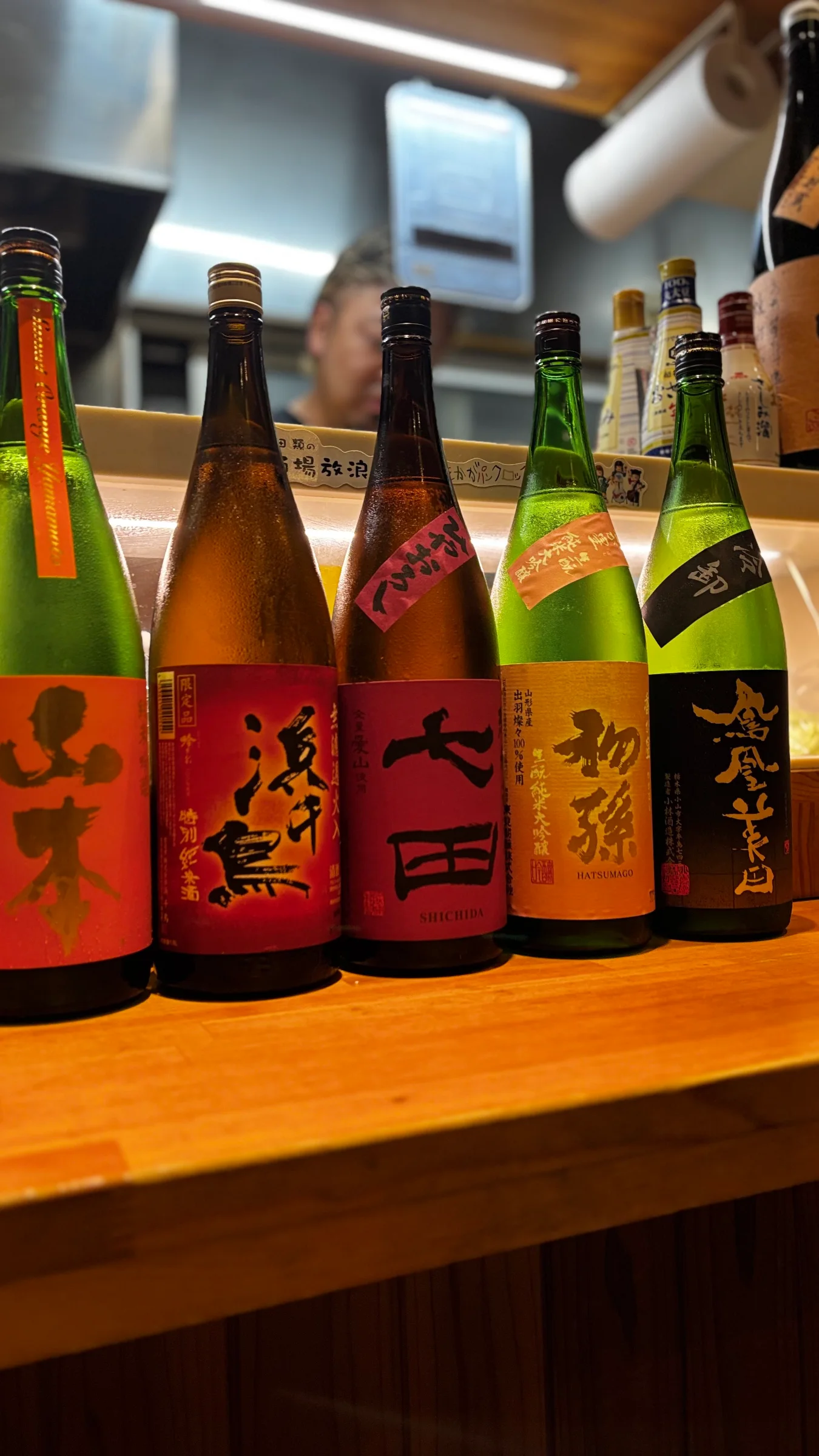 日本酒がずらり